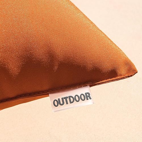 Miniatura 2 de MIULEE Paquete de 2 fundas de almohada decorativas para exteriores, impermeables, cuadradas, para jardín, para primavera, patio, tienda de campaña,