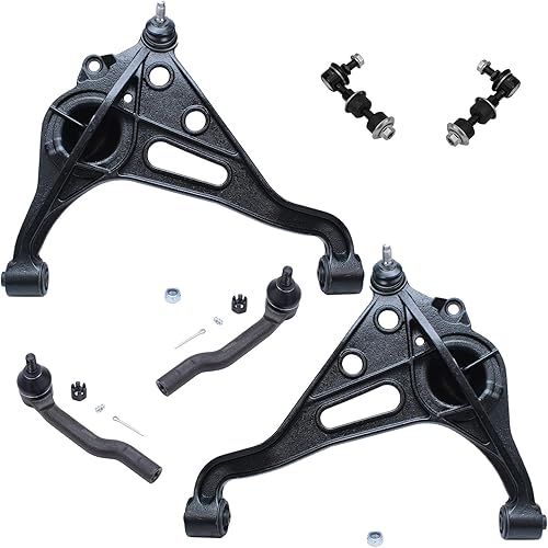 Miniatura 70 de Detroit Axle - Kit de brazos de control delanteros de 6 piezas para Toyota Corolla 2014-2019, 2 brazos de control inferiores con rótulas, 2 varillas