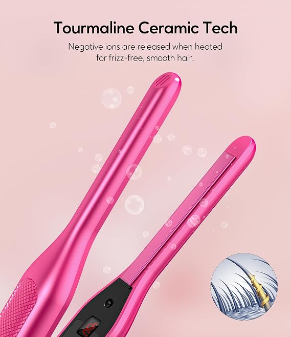 Terviiix Pencil Flat Iron(Hot Pink) & Mini Flat Iron(Hot Pink)