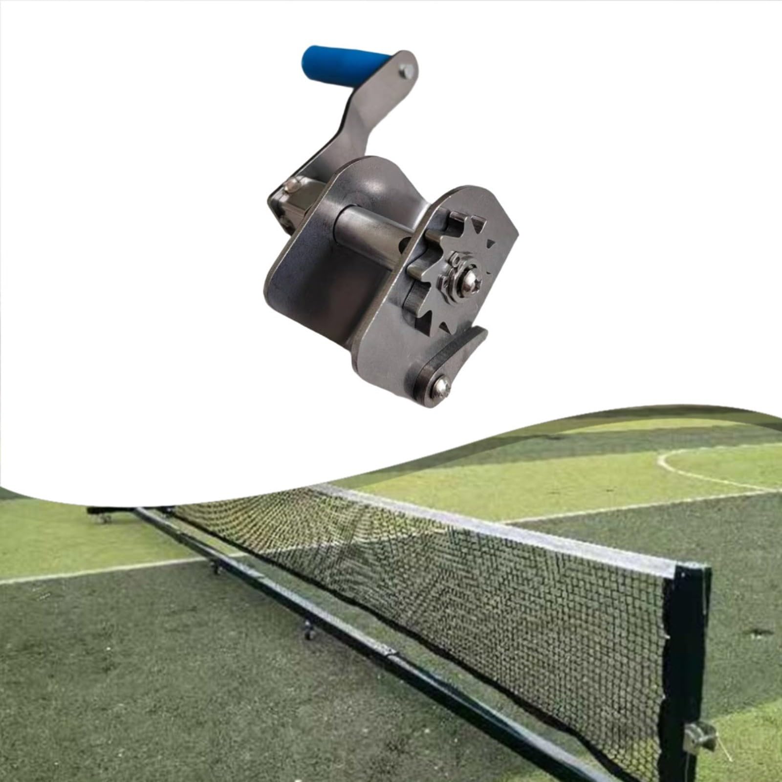 Handkurbelspanner aus Edelstahl, Drahtseilwickler für Badminton-Volleyballnetz, für Basketball-Fitnessstudio (für Badminton)