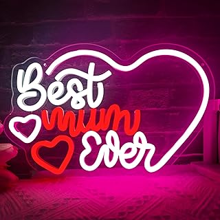 Best Mum Ever ネオンサイン Best Mum Ever LED ネオンサイン for Best Mum Ever ルームデコレーション