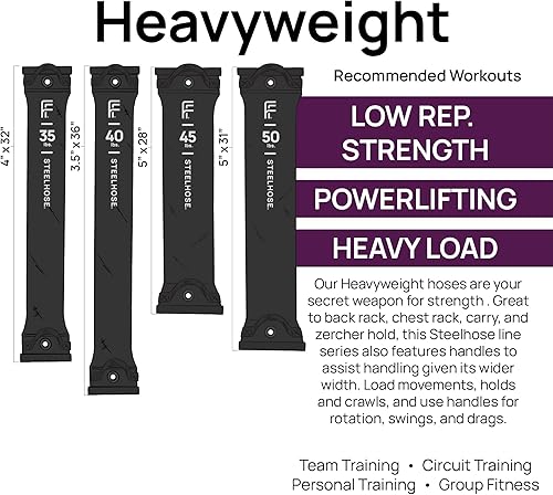Miniatura 4 de FitFighter Steelhose  (40 libras negro)  Ideal en cualquier lugar interior, exterior, gimnasio en casa  Entrenamiento total del cuerpo  5