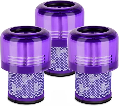 Paquete de 3 filtros V15 de repuesto para aspiradora inalámbrica Dyso.n V15 Detect V11 Animal V11 Torque Drive
