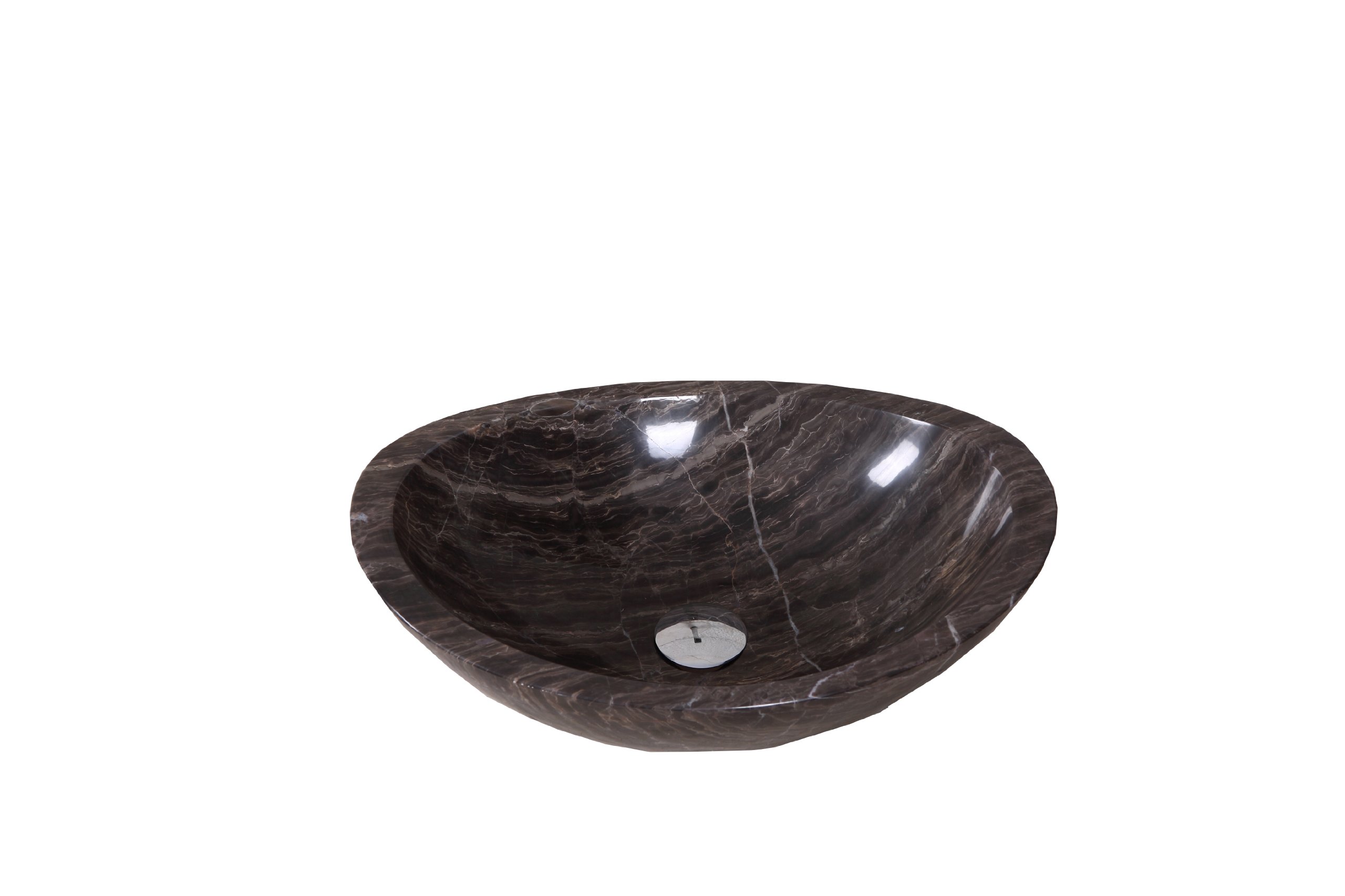 Virtu USA VST-2069-BAS Doris Vessel Sink with Natural Coffee Marble