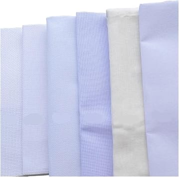 Cross Stitch Fabric Evenweave 28CT 28ST /25CT 22CT 14CT 16CT 18CT Cross Stitch Canvas Cloth Embroidery Fabric White Color, 28ct Evenweave for Craft Embroidery100x100cm,22ct