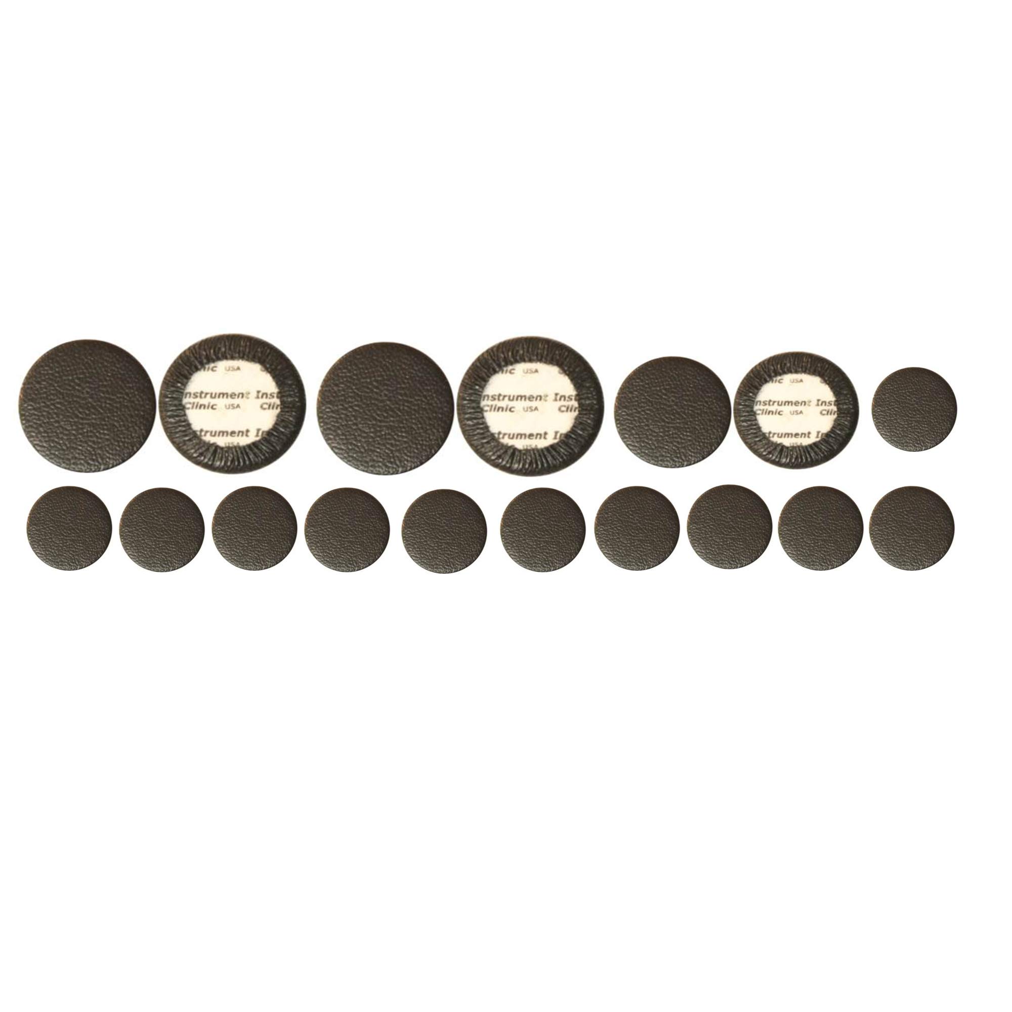 Instrument ClinicBlack Kangaroo Leather Clarinet Pad Set, Assembled in USA with Global Materials! (Buffet)
