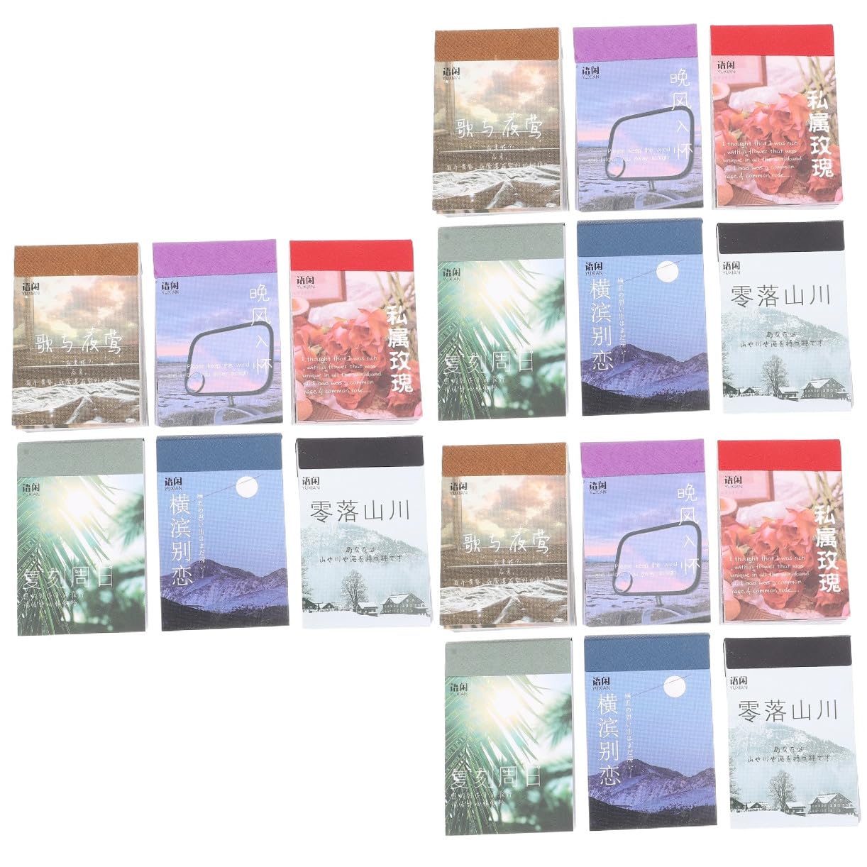 STOBOK 18sets Adesivi Decorativi Per Scrapbook e Diario Stickers Fai Da Te Per Decorare Biglietti Album e Taccuini Facili Da Applicare Design Eleganti Per Esperienza Unica