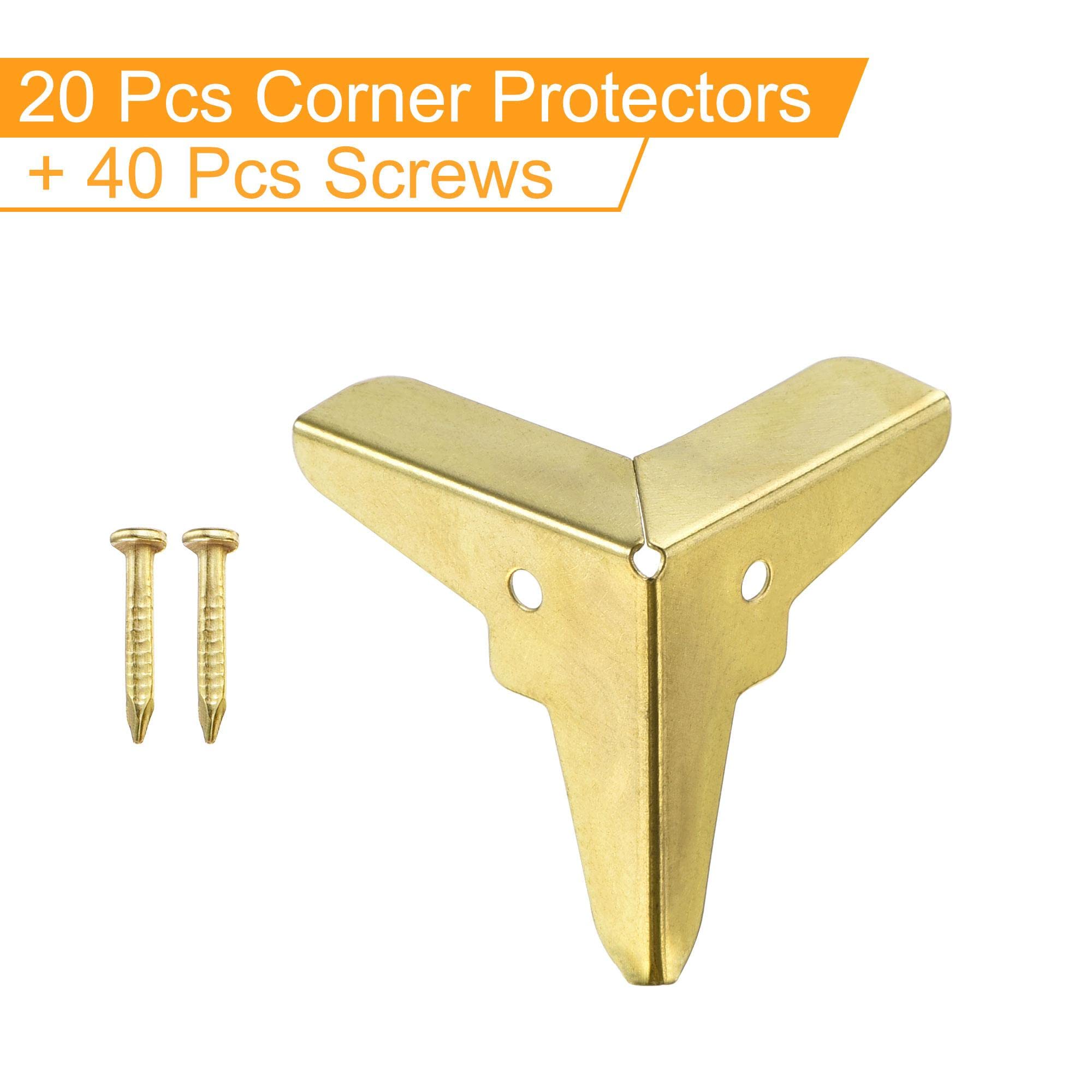 未使用⭐ メタルボックスコーナープロテクター 19x19x19㎜ 20個入り Amazon.co.jp: uxcell メタルボックスコーナープロテクター エッジ