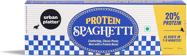 Urban Platter Protein Spaghetti, 500g (Zero Maida, Durum Wheat & Barley Flour Pasta, Plant Protein, High Fiber)