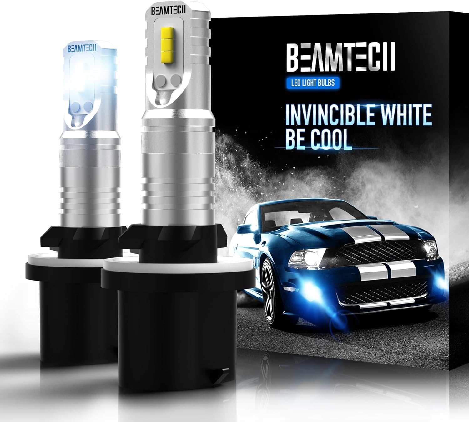 BEAMTECH H11 Led Fog Light Bulb, CSP Chips 6500K 800 Lumens Xenon White Extremely Super Bright of 2