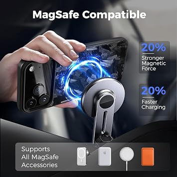 MONOCARBON iPhone 17用鍛造カーボンファイバーケース、ミリタリーグレードの3層落下防止保護カバー、 6.3インチハードケース カメラボタンカットアウト、MagSafe対応 + 無料スクリーンプロテクター