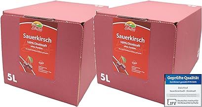 BLEICHHOF® Sour Cherry Juice, Direct Juice, Vegan, Bag-in-Box (2 x 5 L)