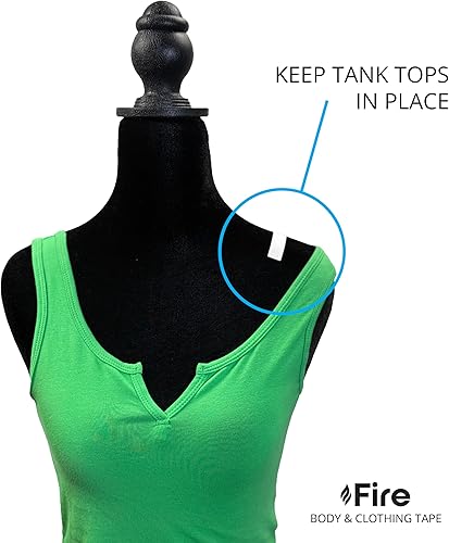 Miniatura 7 de Cinta de cuerpo y ropa de fuego, 36 unidades, cinta de doble cara, lencería y tela a la piel Todos los días, Claro