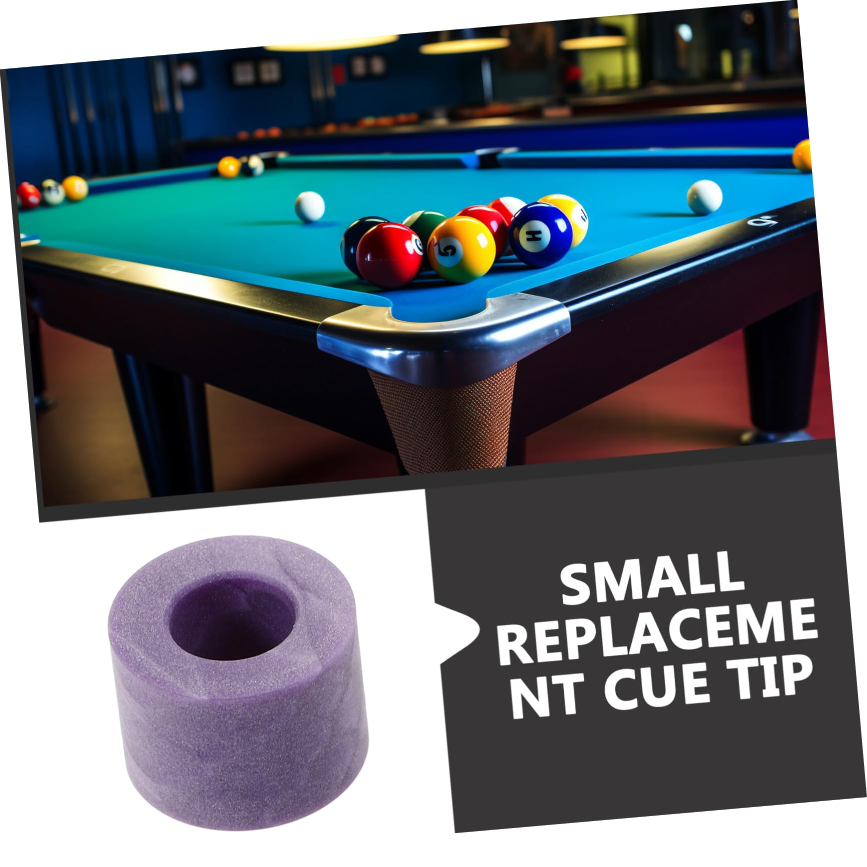 BESTonZON Replaceable Pool Tip Durable Billiard Accessory for Improved Performance Resistant Material for Billiard Enthusiasts Enhance Your Game Experience