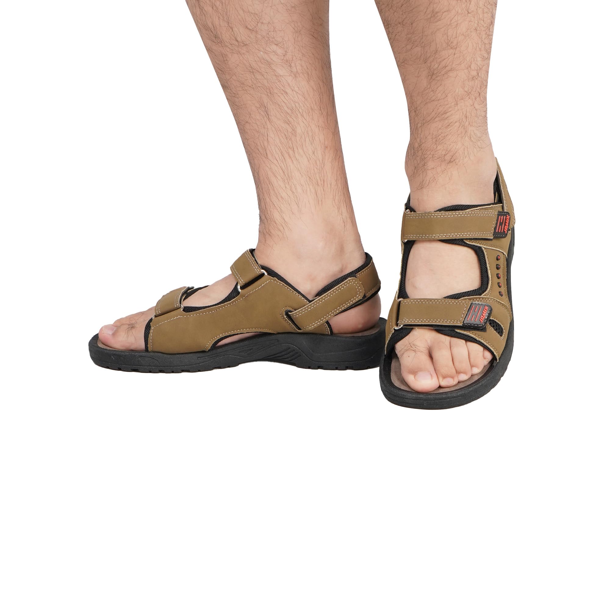 JOMIX Sandali Sportivi Uomo Scarpe da Trekking Estive Regolabili con Strappo Comodi Sandali da Camminata All'aperto per Spiaggia Montagna Escursionismo