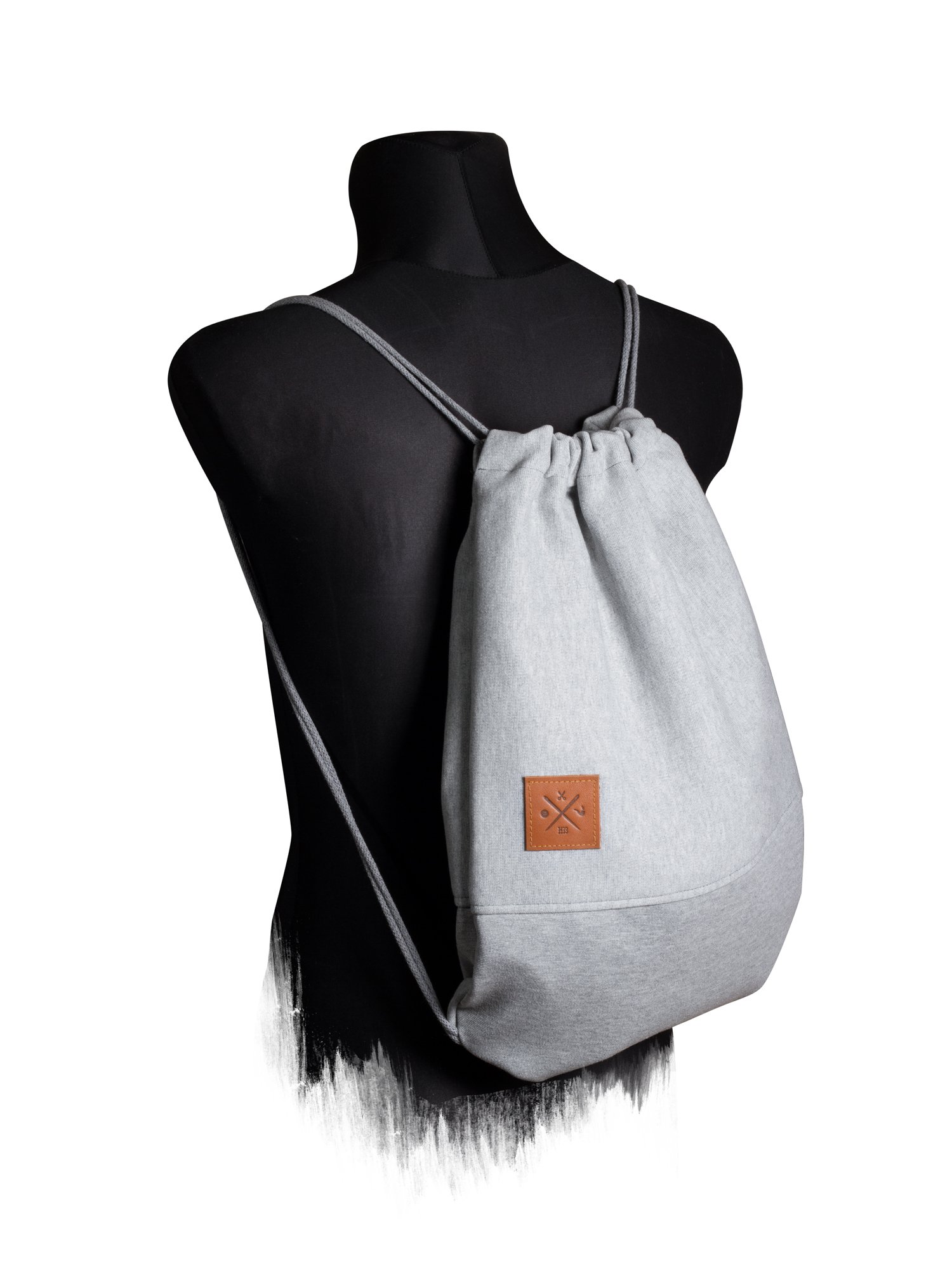 Manufaktur13 Sweat Sports Bag - Rough Jersey/Sweat Rucksack Hoodie Gym Bag Turnbeutel Sport Beutel Tasche M13