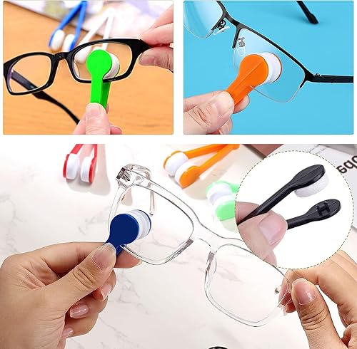 Miniatura 6 de 20 mini lentes de sol, limpiador de gafas de microfibra, herramienta de limpieza de cepillo limpiador de anteojos, herramienta de limpieza suave