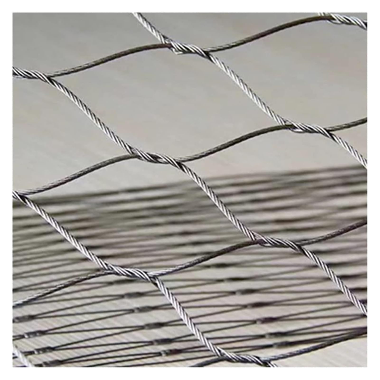 Filet de sécurité en acier inoxydable 304 filet flexible pour garde-corps 1,5x5m maille 10cm