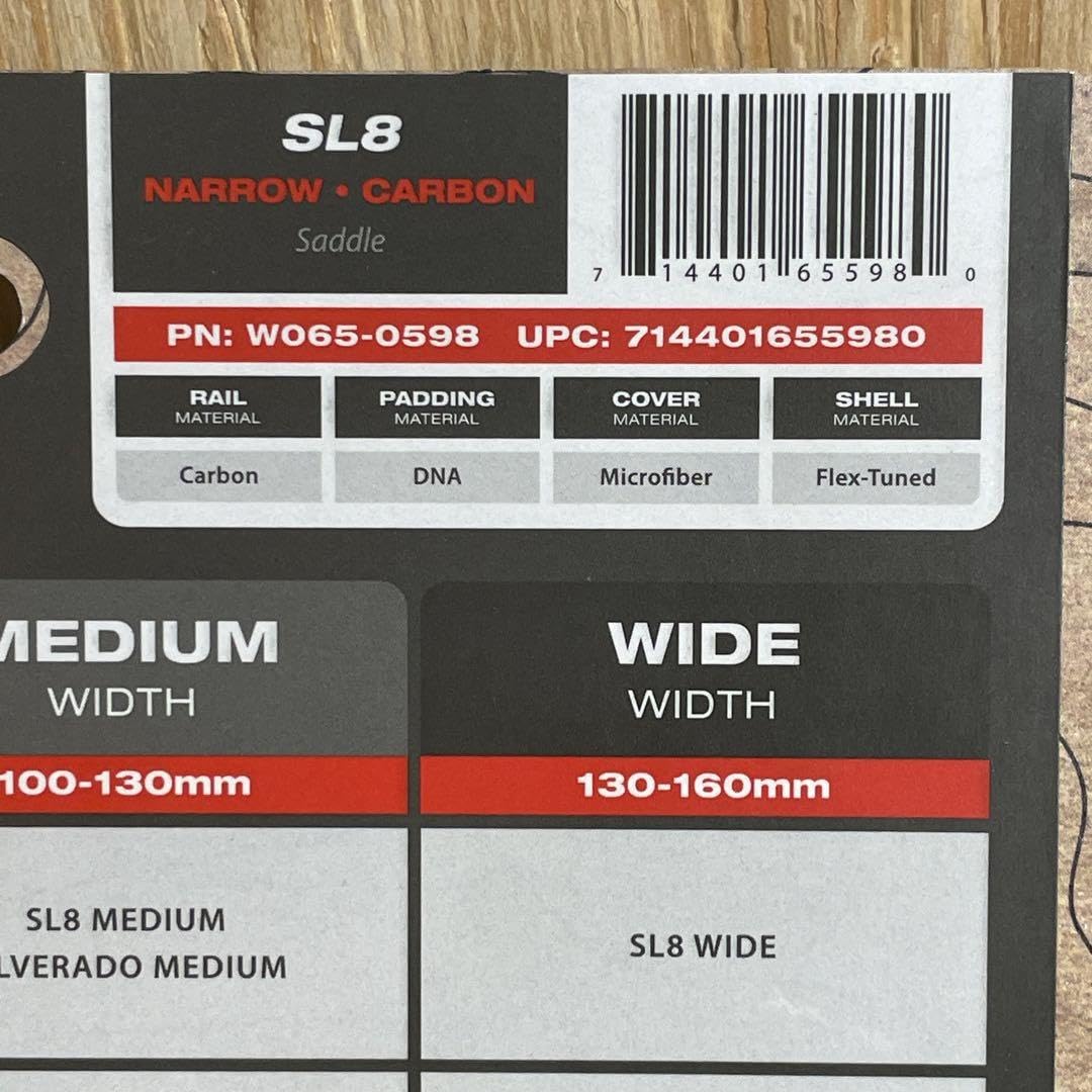 新品】WTB SL8 カーボンレール サドル Narrowサイズ(127mm)