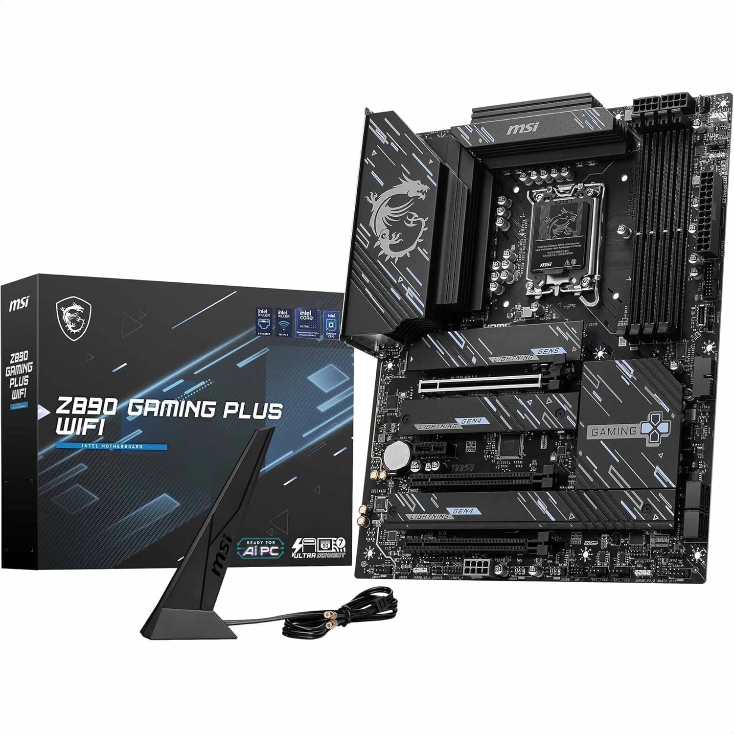 CPU Intel Core Ultra 7 265KF +MSI PRO Z890 Z890 GAMING PLUS WIFI Motherboard + Intel® Core™ Ultra 7 Desktop
