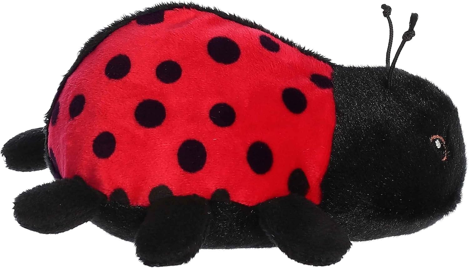 Aurora® Responsibly Made Eco Nation™ Eco Softies™ Ladybug Stuffed Animal - Ideal for Playtime Adventures - Perfect for Birthdays or Just Because - Red 6 Inches