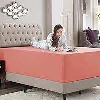 Vista 153 de Empyrean Charcoal Grey Extra Deep Pocket Fitted Sheet Full Size, Hotel Luxury Deep Pocket Full Size Fitted Sheet Only Easily Fits 18 to 24 Inch