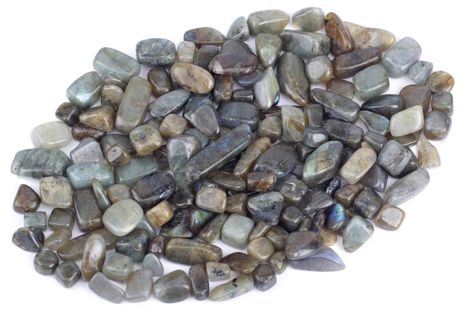 ZenQ 1 lb Crystal Chips, Tumbled Stone Chips for Crafts
