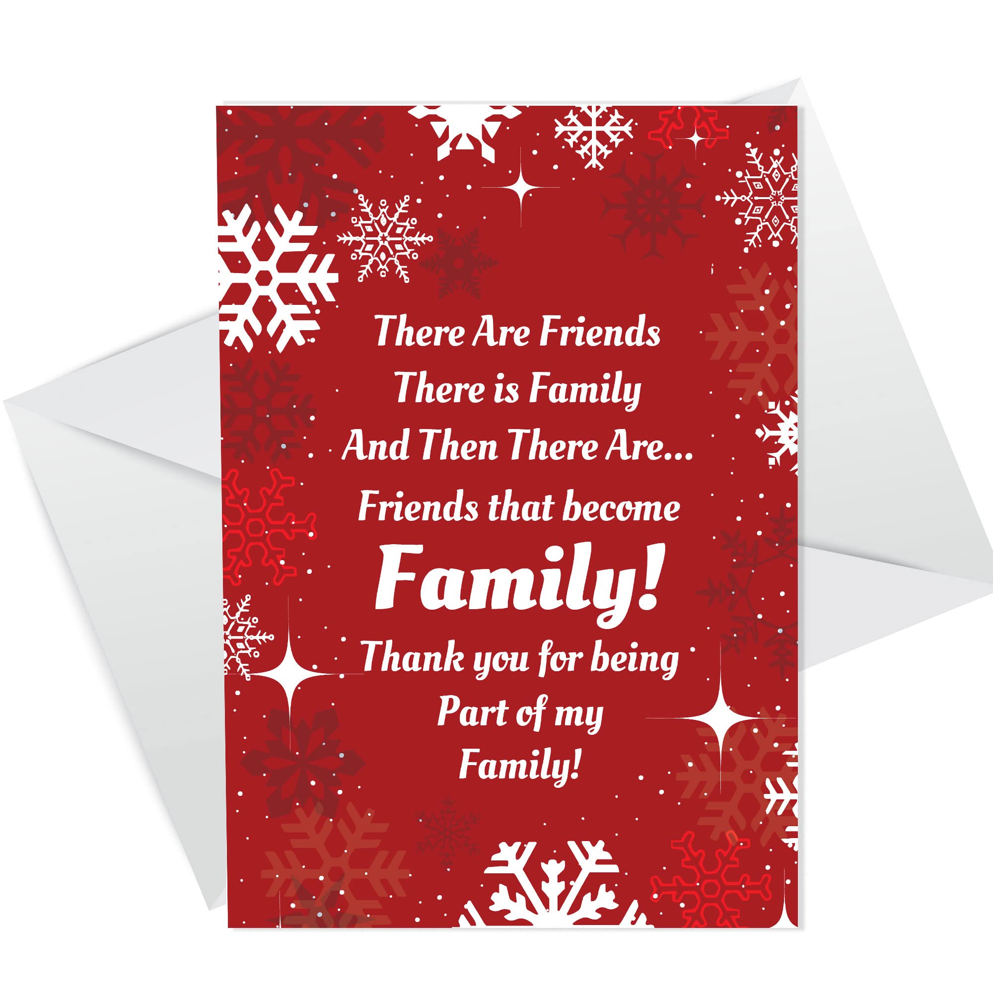RED OCEAN Christmas Card For Friend | Best Friend Christmas Card | Novelty Card For Her Women
