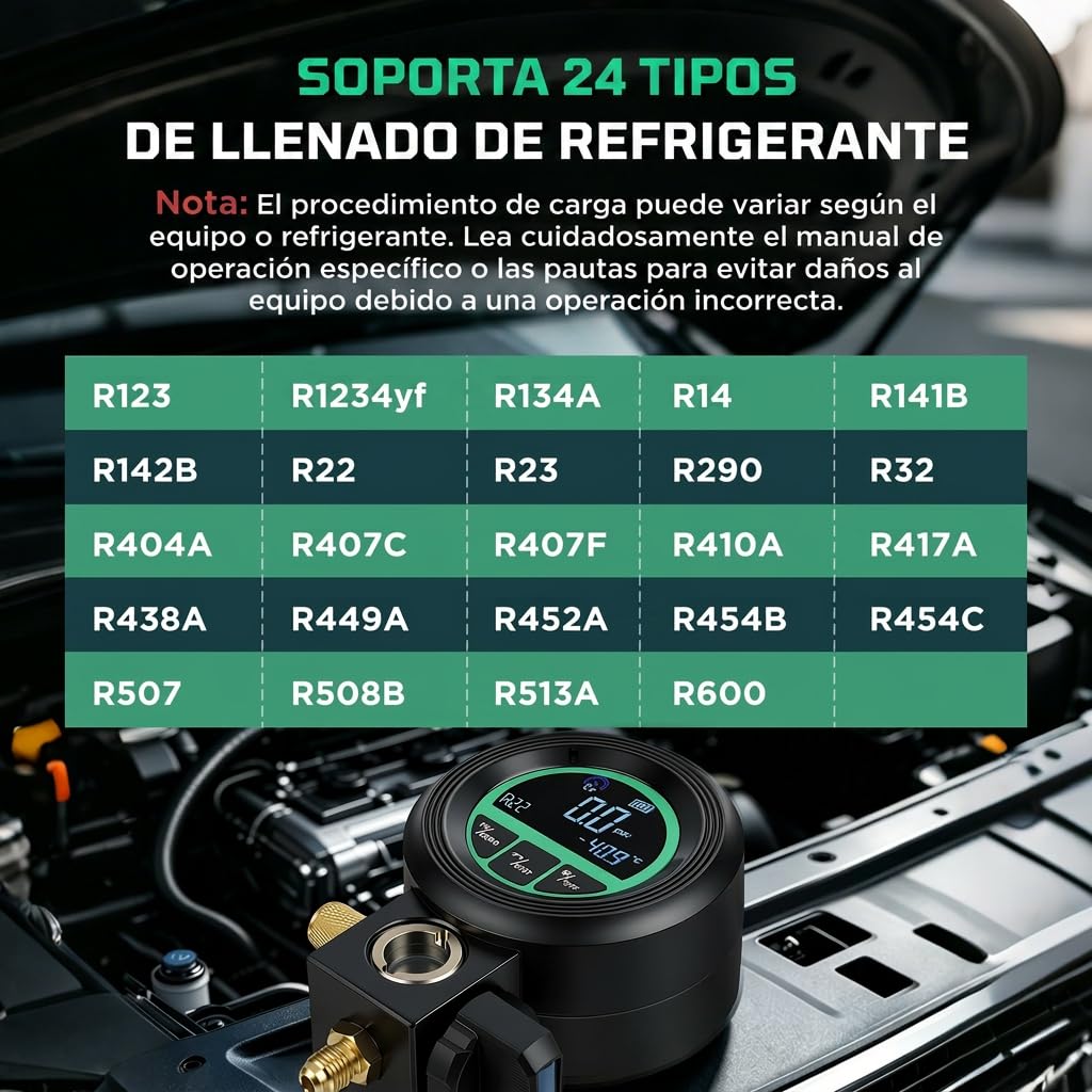 Manómetro Aire Acondicionado,HVAC Herramienta Ayuda de montaje digital