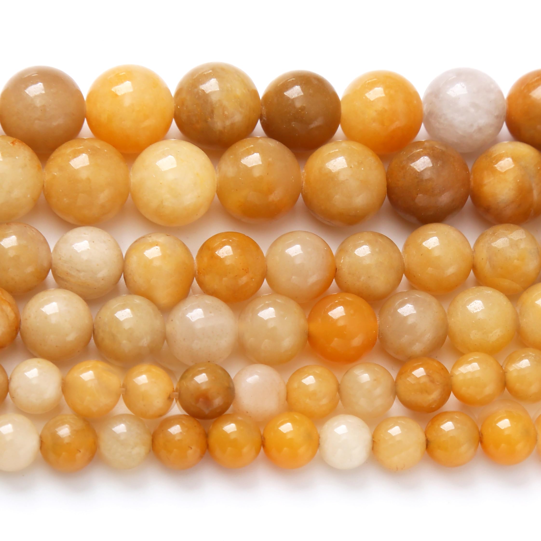 Topaz Stone Beads for Jewelry Making Gemstone Round Crystal Energy Jade DIY Bracelet Necklace Jewelry Making1 Strand 15.5inch 31PCS 12MM
