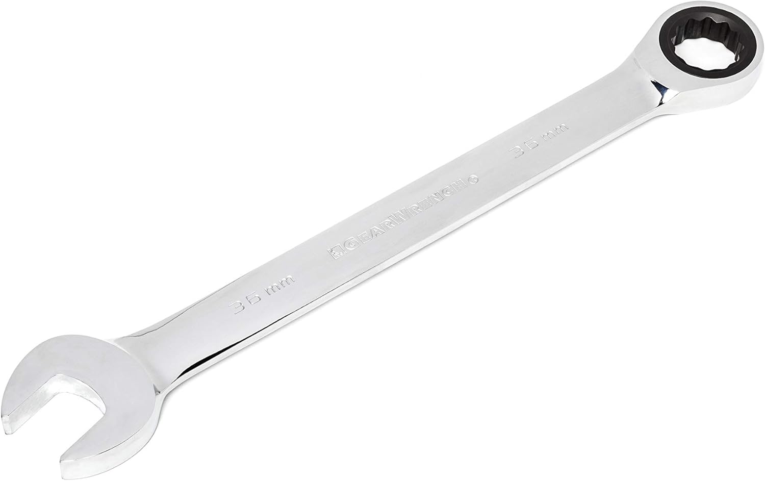 GEARWRENCH 12 Pt. Ratcheting Combination Wrench, 36mm - 9136