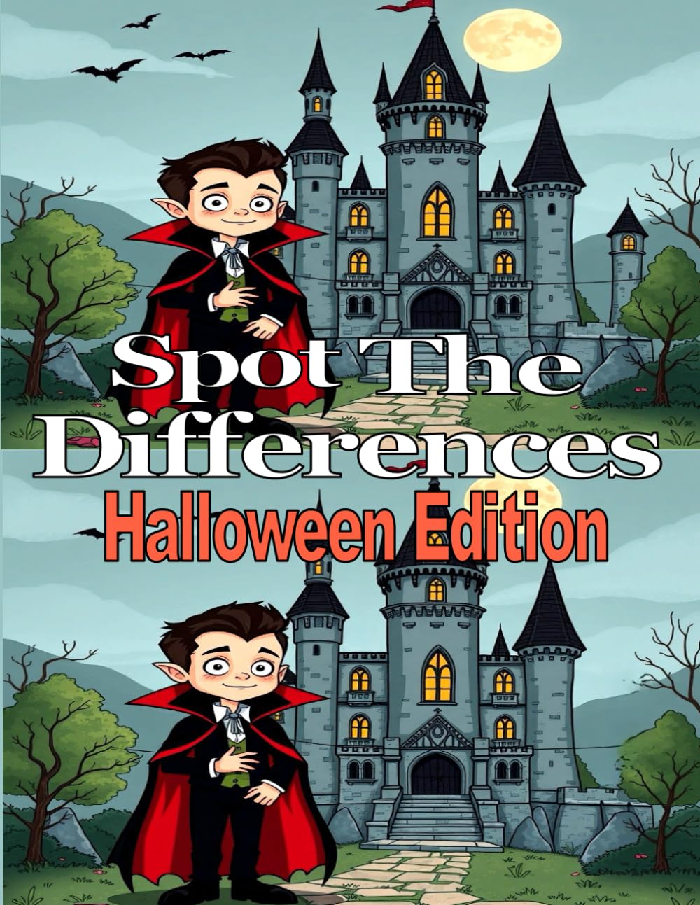 Spot the Difference Halloween Edition: Activity Book Search & Find Fun Book