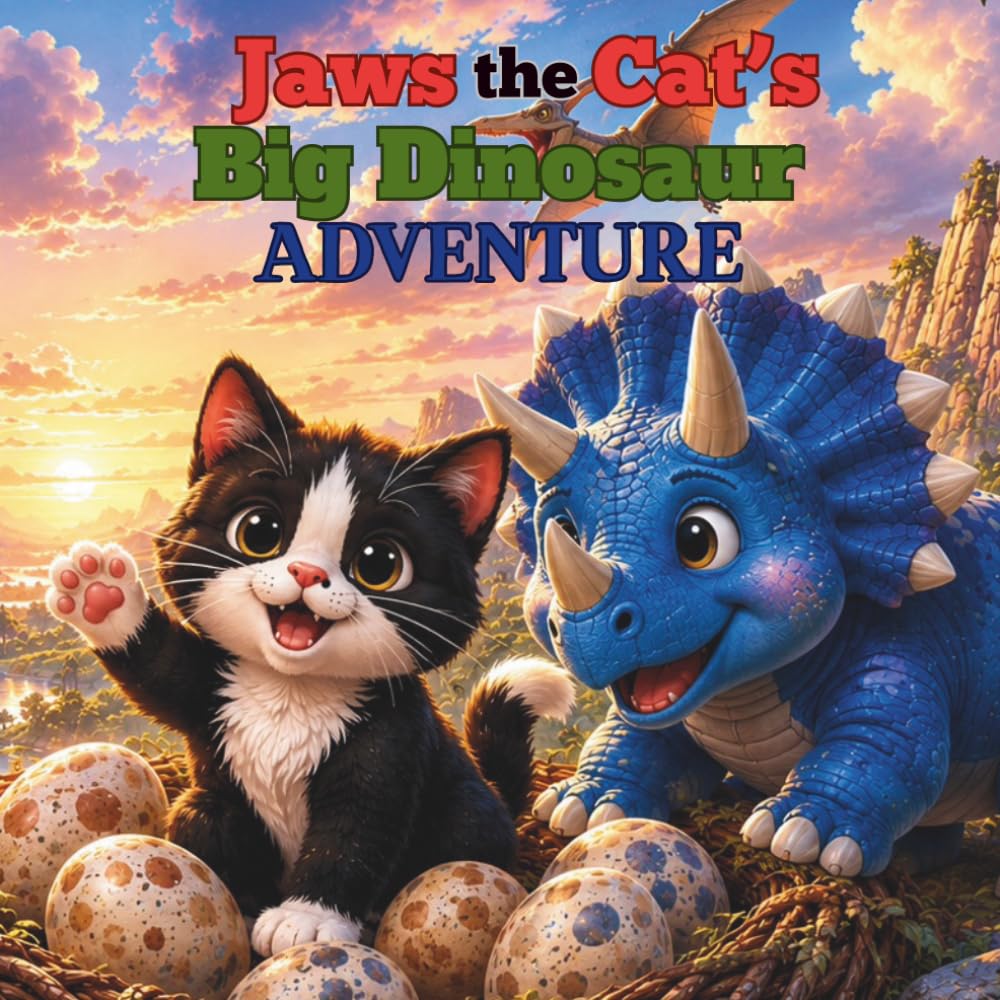 Jaws the Cat's Big Dinosaur Adventure: A Fun Dinosaur Learning Story for Kids (The Adventures of Jaws the Cat)
