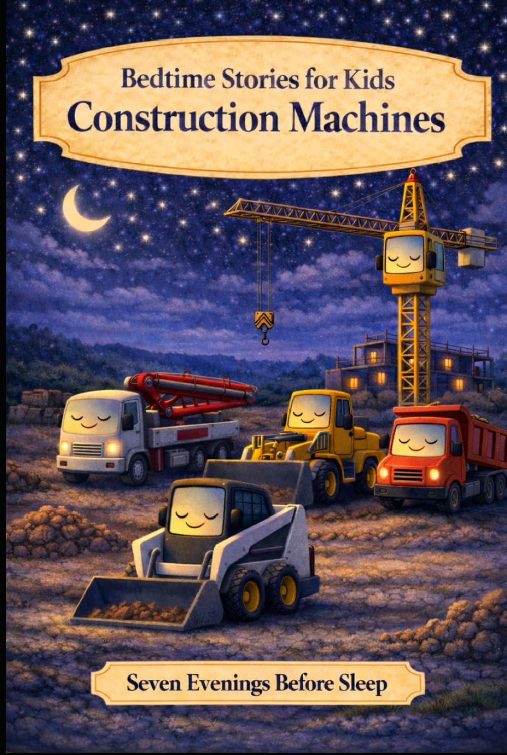 Construction Machines: Bedtime Stories for Kids (Seven Evenings Before Sleep Stories)