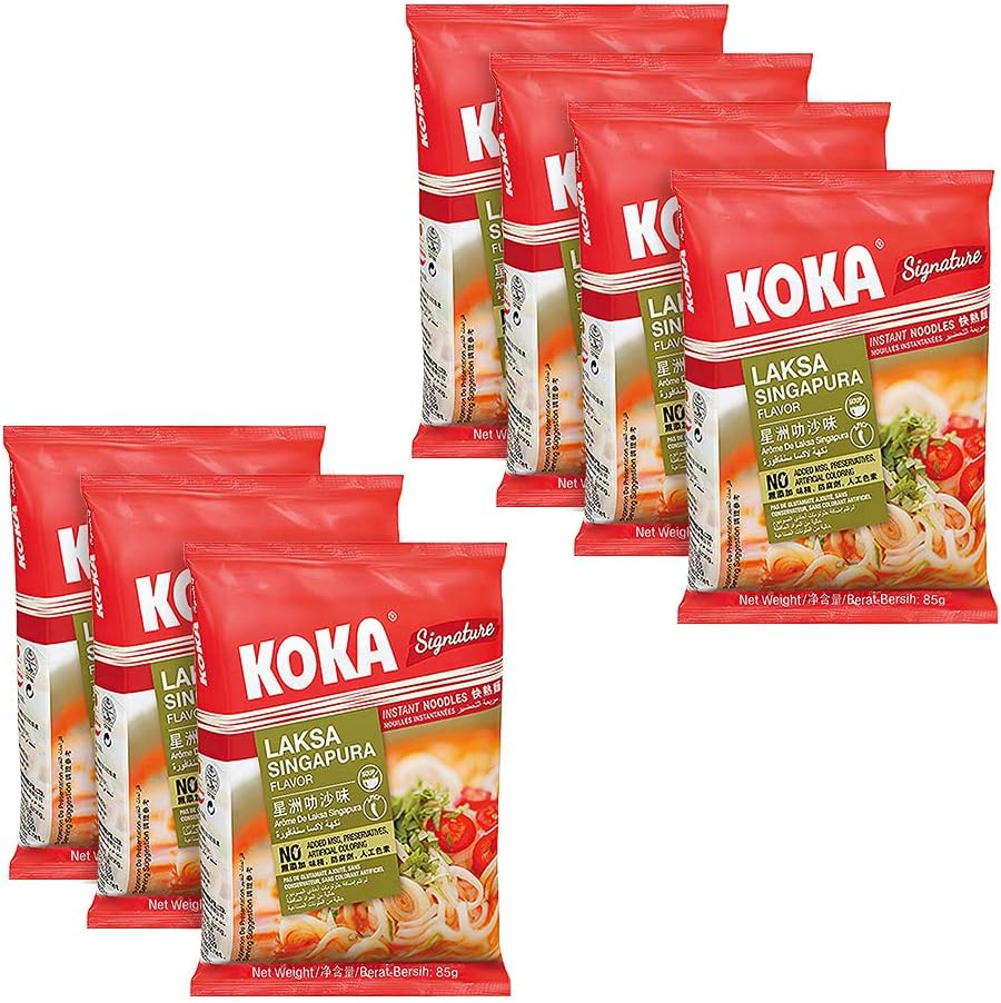 Signature Laksa Singapura Noodles(85Gram X 7 Packs) "(Halal Certified)" - Preservative Free