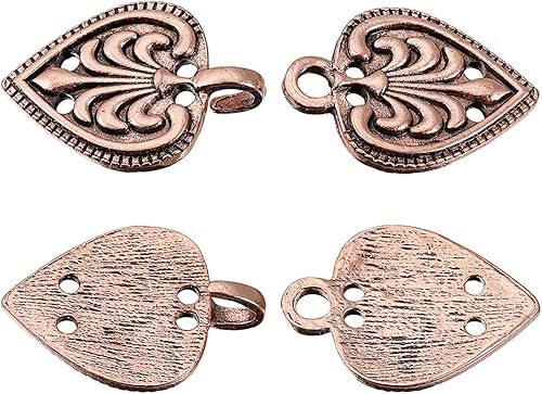 Miniatura 3 de uxcell Cierre de capa, coser ganchos y ojos vintage con cierre de capa, suéter chal cárdigan cuello cierres botones