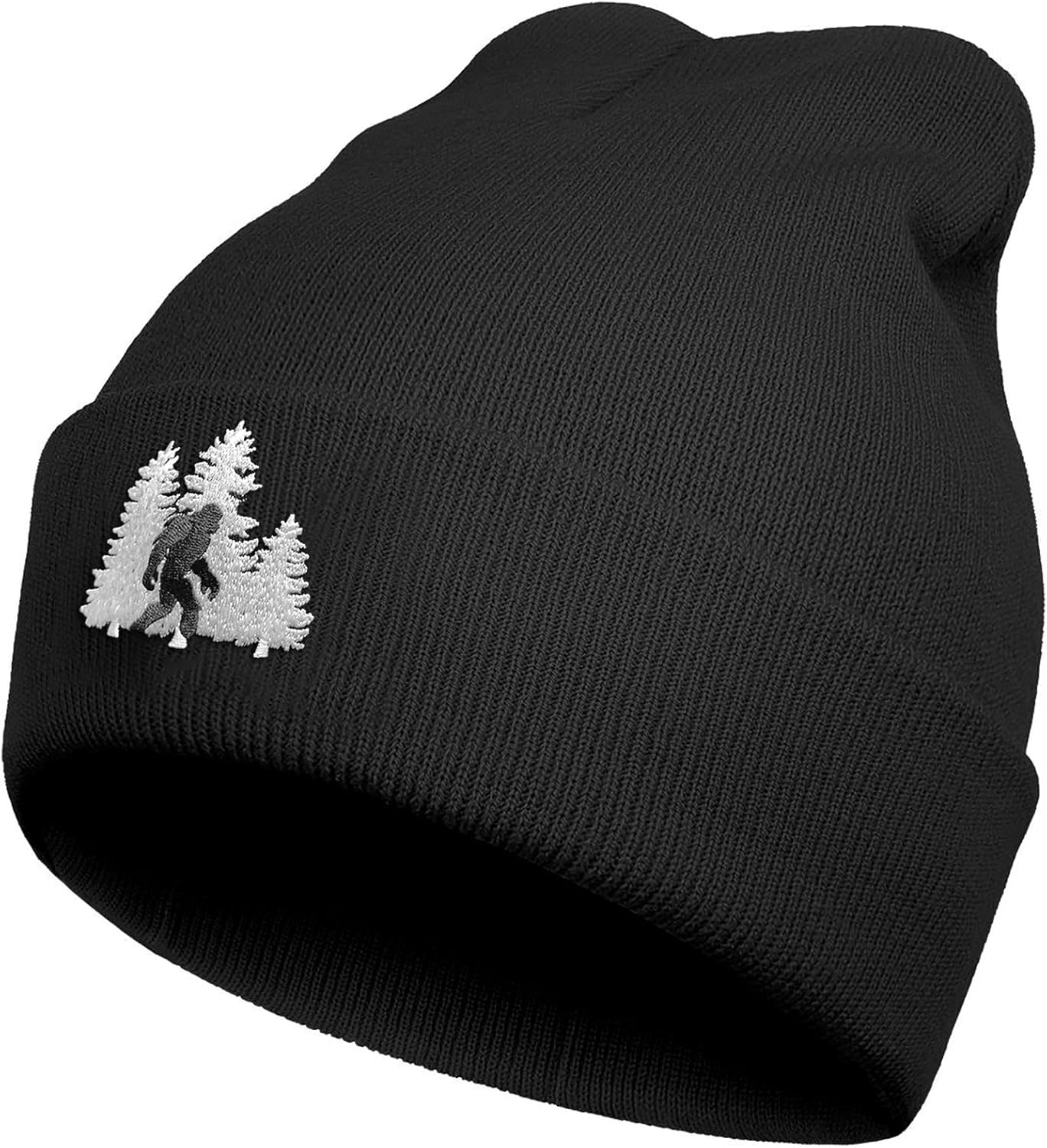 Bigfoot Beanie Hat - Sasquatch Hat - Winter Knit Cuffed Beanies Hats for Men & Women