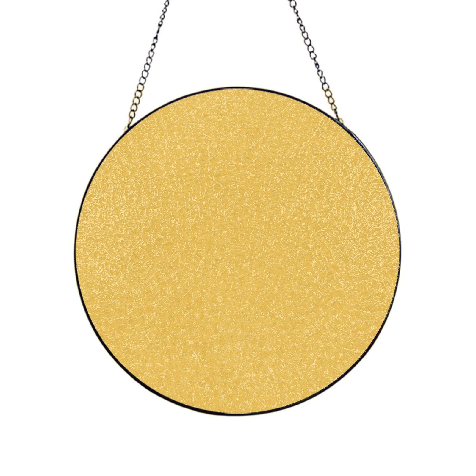 yellow Stained Glass Sun Catcher for Window Garden Hanging Suncatchers Balcony Decor Gift 10in（25cm）