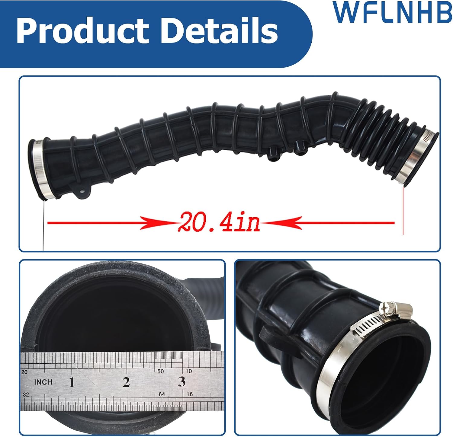 Turbocharger Intercooler-Air Inlet Tube Air Intake Hose Replacement for BMW 228i X3 2.0L 13717605638