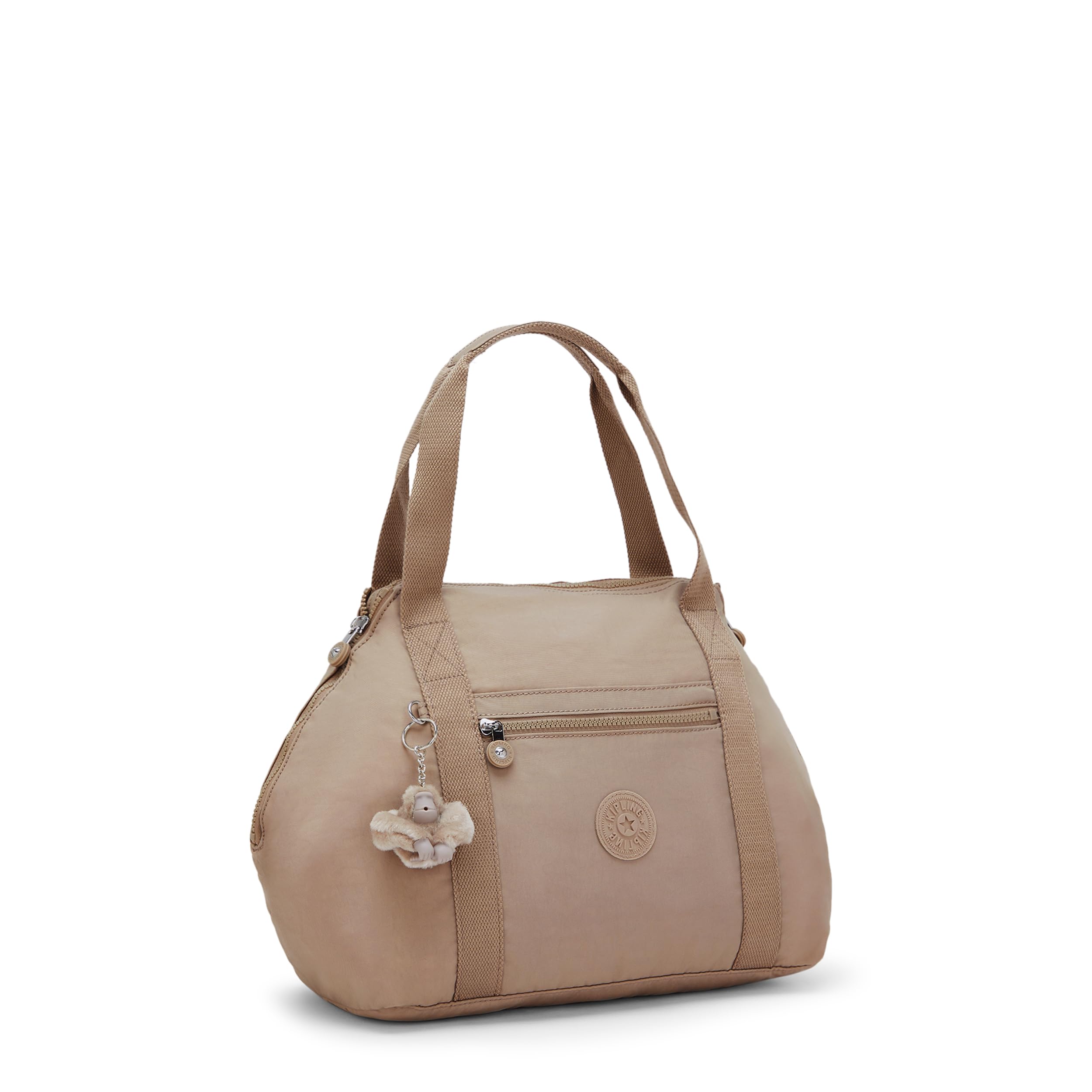 Kipling Art Bolsa de mano grande y ligera con cierre de cremallera y correa ajustable
