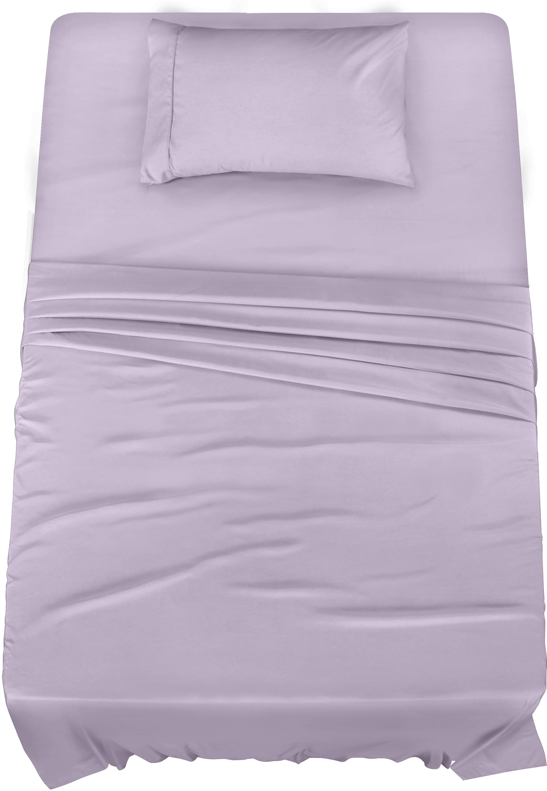 Utopia Bedding Twin XL Sheet Set – 3 Piece Bed Sheets for Twin XL Size Bed, Soft and Breathable Microfiber, Includes 1 Fitted Sheet, 1 Flat Sheet and 1 Pillowcase (Lavender)