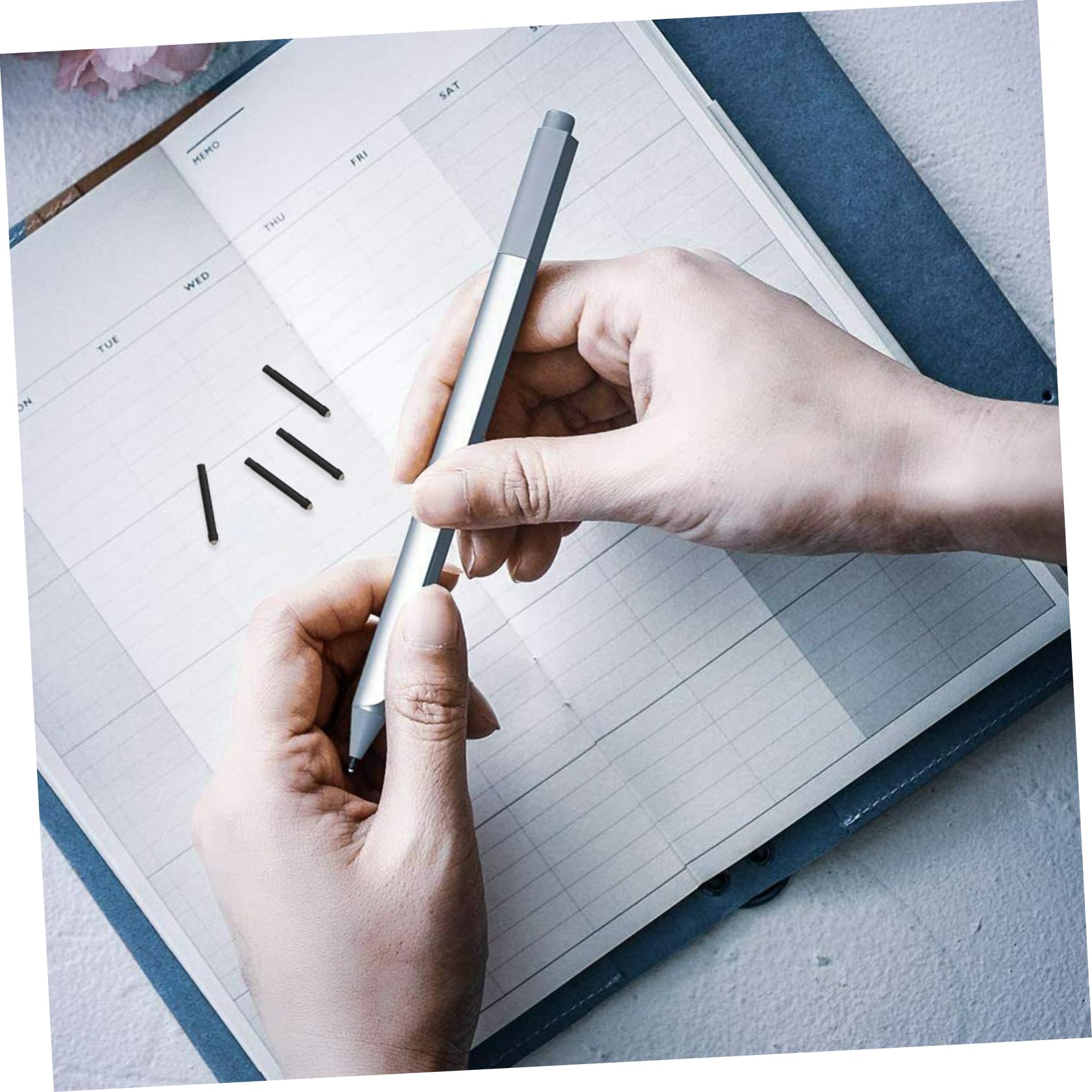HEMOTON 8pezzi Punte Di Ricambio Per Stylus Compatibili Con Pen Pro Facili Da Installare Silenziose e Resistenti Per Scrittura e Disegno Su Tablet e Dispositivi Mobili