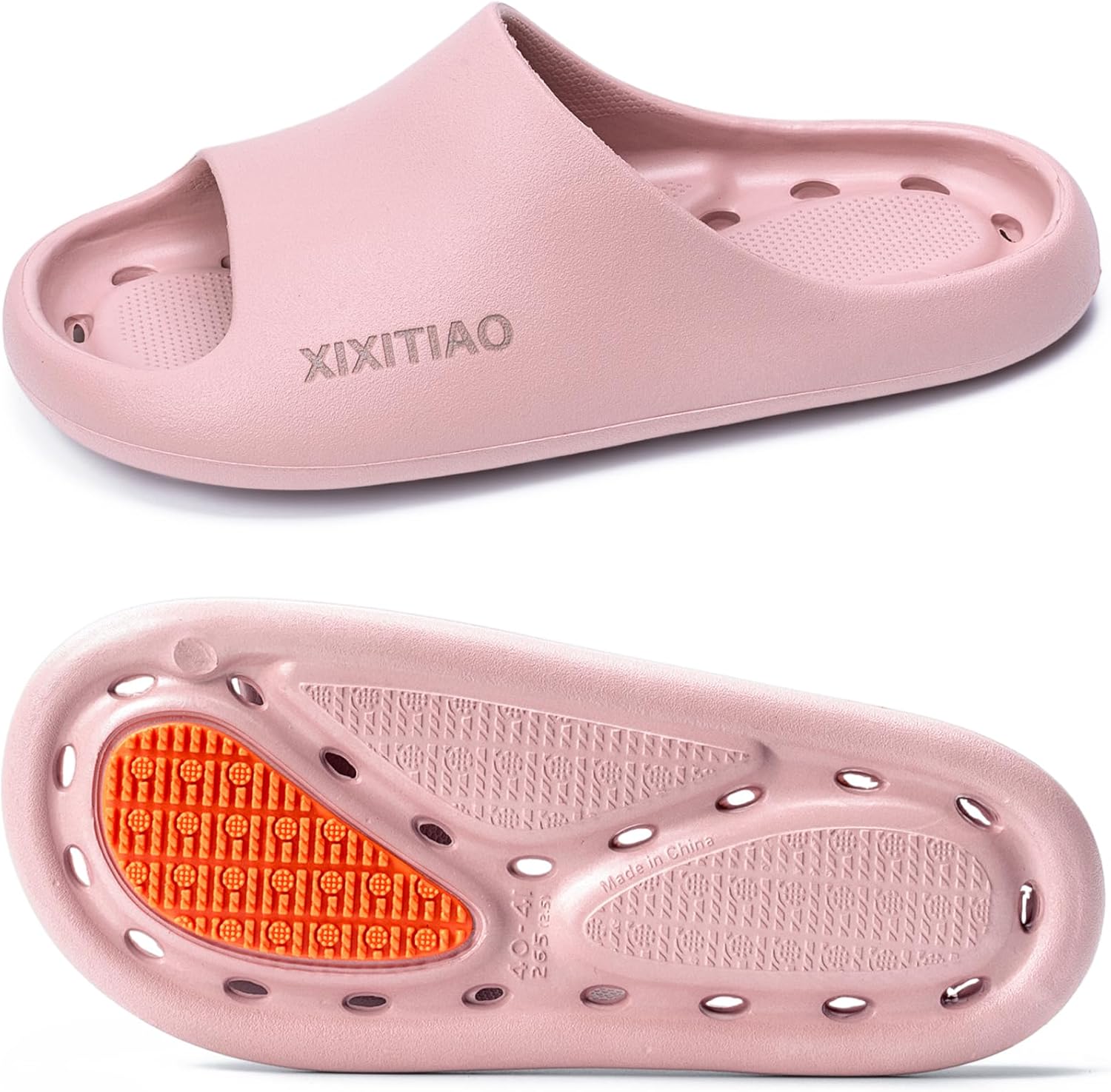 XIXITIAO Shower Shoes for Women Men - Quick Drying Slides