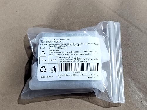 Miniatura 7 de Manija de puerta de cristal, manija de un solo orificio de aleación de aluminio de 2.4 pulgadas, manija cilíndrica sólida para puerta corrediza de