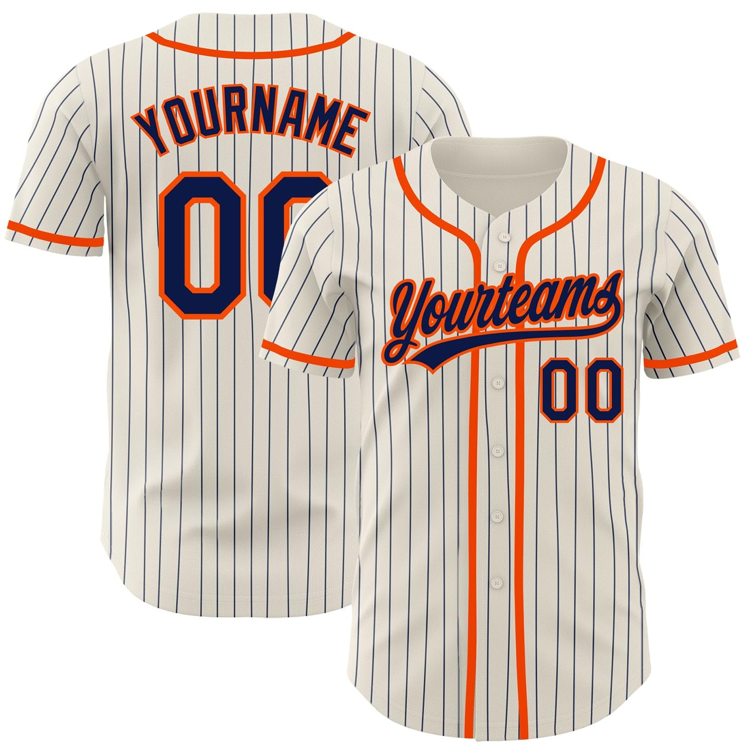 Custom Pinstripe Baseball Jersey Printed Stitched Personalized Team Name Number Logo Baseball Shirt Women Men Kids Youth Boys