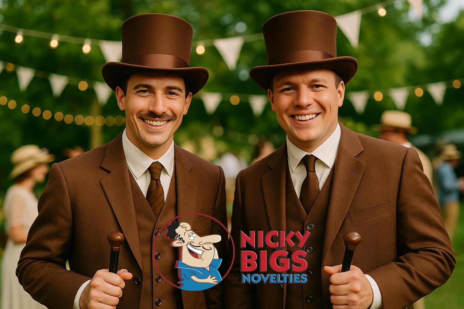 Nicky Bigs Novelties Morph Adult Satin Top Hat Magician Gentleman Roaring 20s Tuxedo Formal Costume