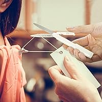 Vista 4 de Plus Tijeras Compactas Estilo Bolígrafo Twiggy con Tapa, Blanco