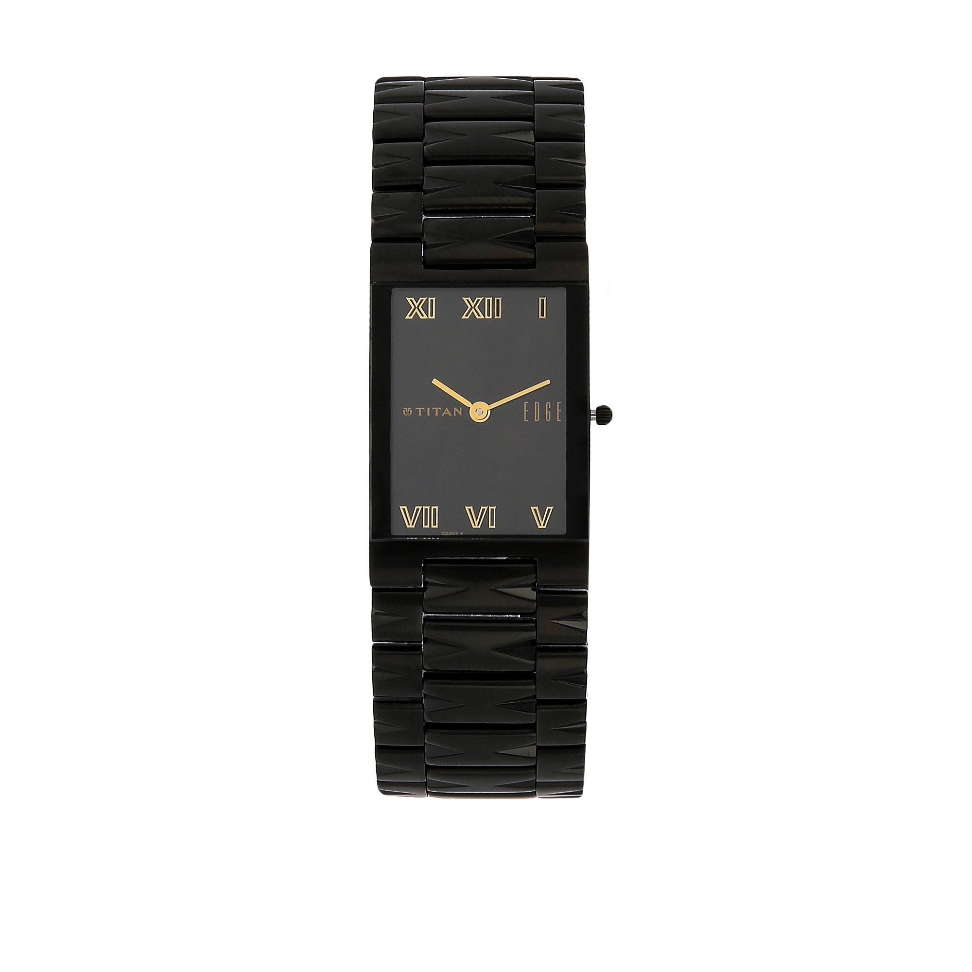 Titan Edge Quartz Analog Black Dial Stainless Steel Strap Watch for Men-NS1296NM01 (B00SJ1FG8I) Amazon Price History, Amazon Price Tracker
