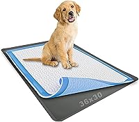 Vista 1 de TidyFriend - Bandeja para orina de perro que se adapta a almohadillas de orina de hasta 30 x 36 pulgadas, agarre estable, bordes elevados, Gris