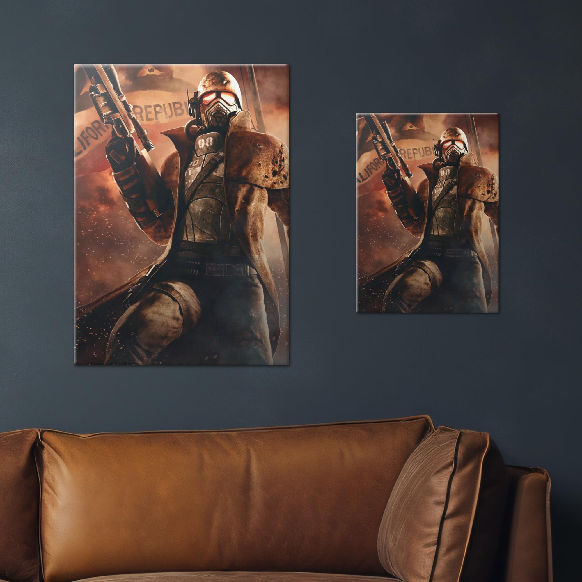 Displate - Poster In Metallo - Montato a Magnete - Fallout - New Vegas Courier
